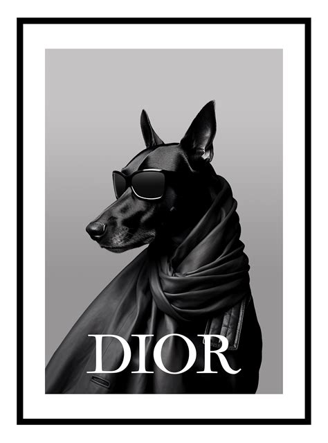 dior doberman prints.